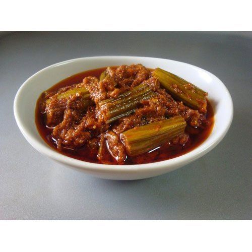 Healthy And Spicy Red Colour Drumstick Pickle With High Nutritious Values