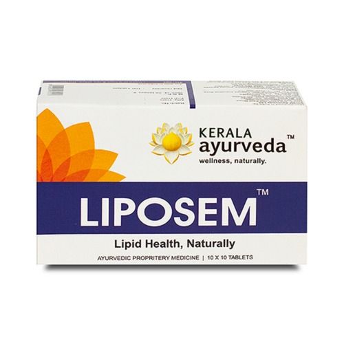 Liposem Cholesterol Management Ayurvedic Tablet With Vrikshamla, Guggulu And Arjuna Age Group: For Adults