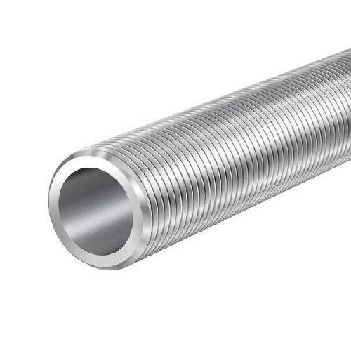 Male Type And Silver Color Threaded Tubes With Anti Rust Properties Grade: A