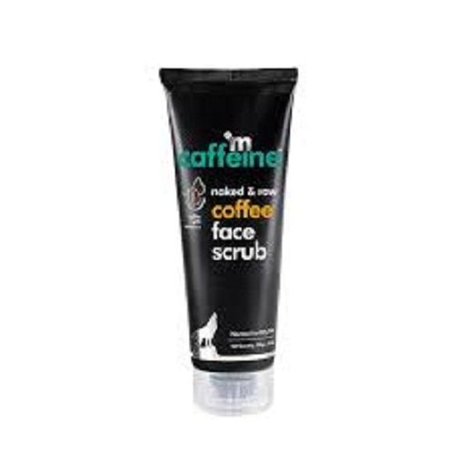 Smooth Texture Caffeine Naked Raw Tan Removal Coffee Face Scrub, And Black Color 