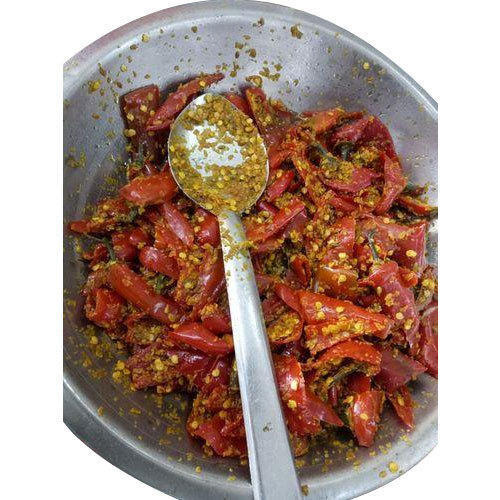 Very Spicy Dry Red Chilli Pickle With High Nutritious Values And Taste