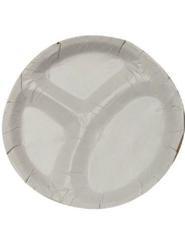 White Plastic Free Eco Friendly And Disposable Paper Plates For Parties And Events Size: 12 Inch