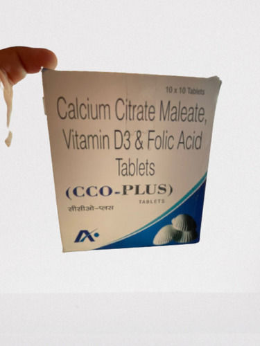 Allopathic Calcium Malate Vitamin D3 Folic Acid Tablets Health Supplements