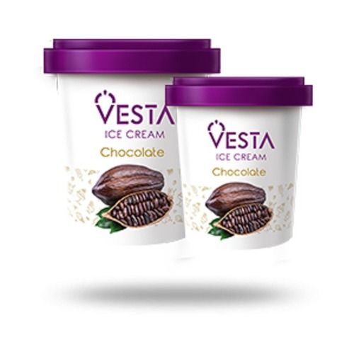 Low Sugar Nutritious& Fresh Chocolate Flavoured Ice Cream Bucket By Vesta 