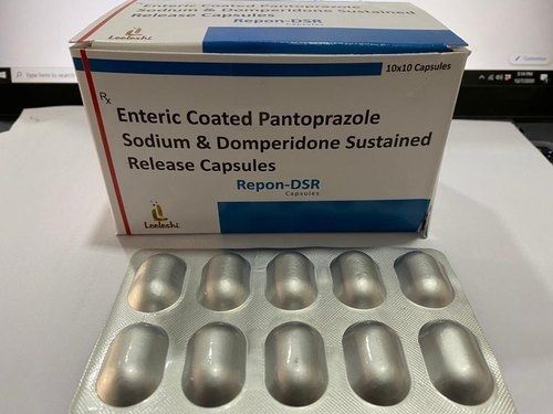 Repon-Dsr Enteric Coated Pantoprazole Sodium And Domperidone Sustained Release Capsules, 10x10 Blister Pack