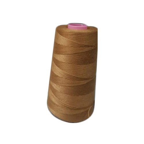 Strong And Durable 3 Ply Brown Color Sewing Thread For Sewing Purpose Application: Textile Industry