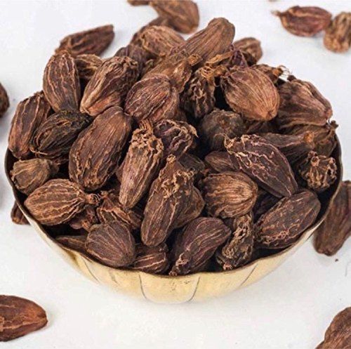 A Grade 100% Pure And Healthy Dried Natural Black Colour Cardamom Shelf Life: 2  Or 3 Years