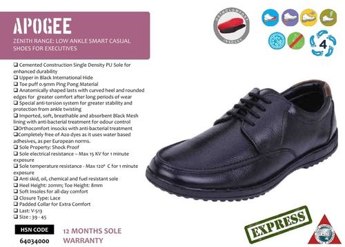 APOGEE ZENITH RANGE: LOW ANKLE SMART CASUAL SHOES FOR EXECUTIVES