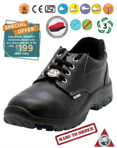 CROMA RANGE : STURDY LOW ANKLE SAFETY SHOE WITH DOUBLE DENSITY DIP PU RUBBER SOLE