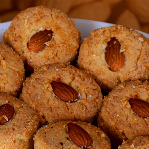 Delicious Taste And Mouth Watering Bakery Badam Coconut Cookies Fat Content (%): 3.8  Milligram (Mg)