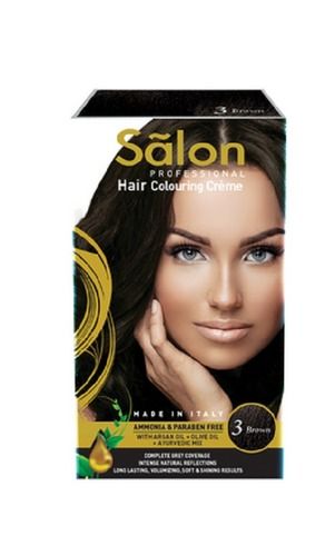 Easy To Wash Skin Friendly Salon Professional Hair Brown Colouring Cream
