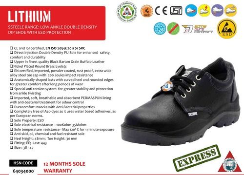 SSTEELE RANGE: LITHIUM LOW ANKLE DOUBLE DENSITY DIP SHOE WITH ESD PROTECTION