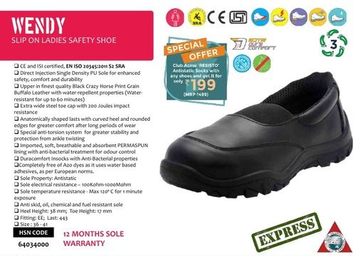 WENDY SLIP ON LADIES SAFETY SHOE 