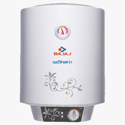 White 25 Liter Bajaj Storage Water Geyser With 3000 Watt And 230 Volt And 10 Kg Weight