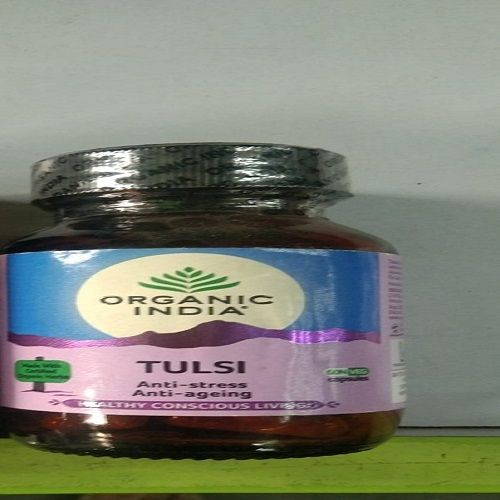Healthcare Anti Stress Capsules Organic India Tulsi Capsules, 60 Pcs Bottle