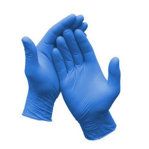 Light Weight Smooth Texture Disposable Powder Free Examination Blue Synthetic Hand Nitrile Gloves