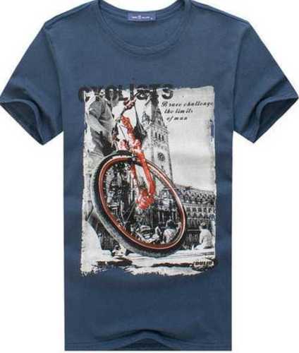 Light Weight Tear Resistance Cotton Blend Half Sleeve Regular Fit Printed Casual T Shirt