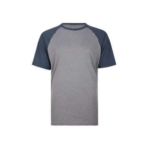 Mens Casual Wear Short Sleeves Round-Neck Gray Plain Cotton T-Shirt Age Group: 18-45 Years