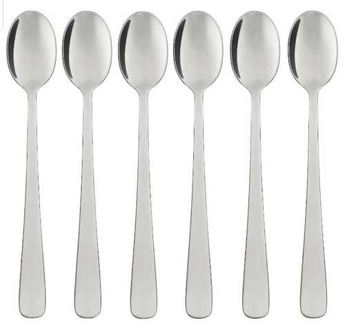 Plain Silver Stainless Steel Spoon For Having And Serving Food