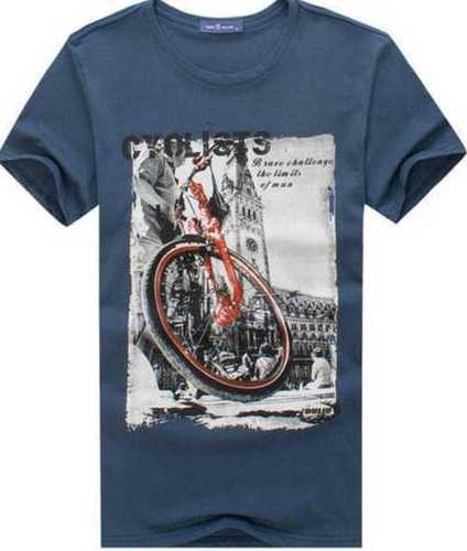 Printed Casual T Shirt - Cotton Fabric Size S to XXXL Various Colors | O-Neck Short Sleeves Shrink Resistant Skin Friendly