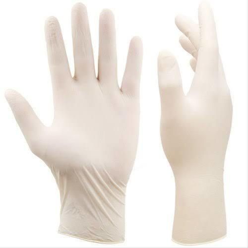 Skin Friendliness Disposable White Synthetic Powder Free Non Sterile Latex Hand Gloves