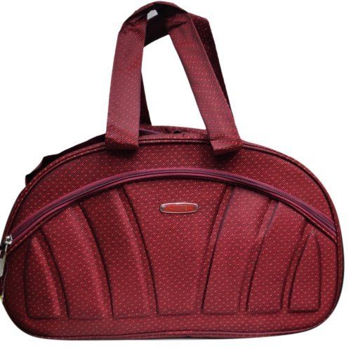 Smooth Finish Travel Luggage Bags Polyester 13 Inch Red Color Size