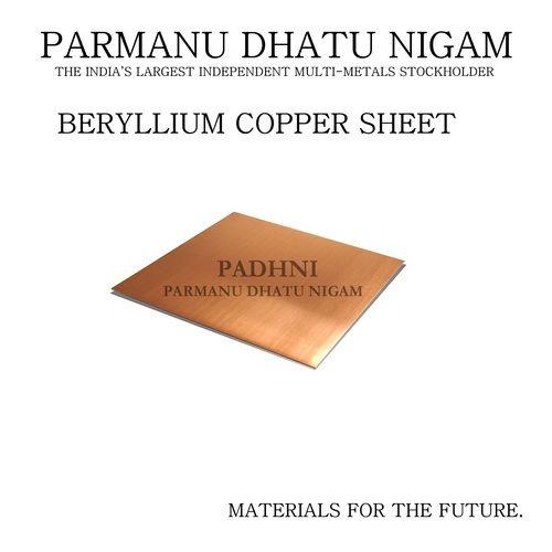 Corrosion And Abrasion Resistant, Beryllium Copper Sheet With 0.01 To 5Mm Thickness Length: 1220 - 6000 Millimeter (Mm)