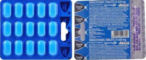 Crocin Paracetamol Tablet I.P 650 For Treat Migraine Nerve Torture Toothache And Sore Throat