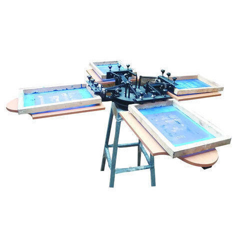 Highly Durable and Rust Resistant 4 Colour 4 Station Screen Printer