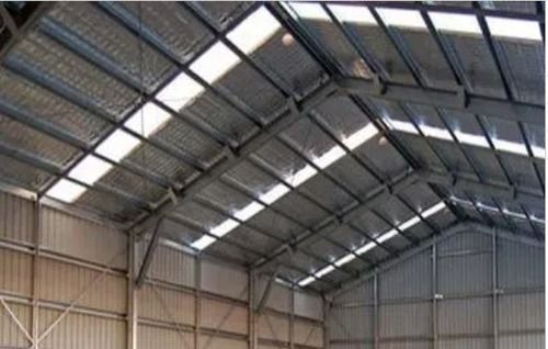 Silver Highly Durable Fine Finish And Plain Pattern Industrial Shed