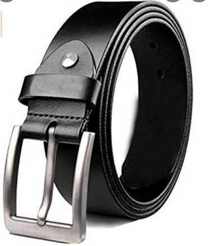 Mens Black Leather Belt For Formal And Casual Wear