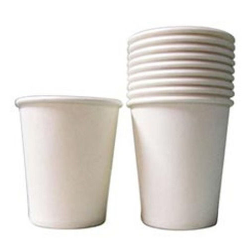 White Color Plain Paper Disposable Cups For Event And Party Supplies Size: Small Size