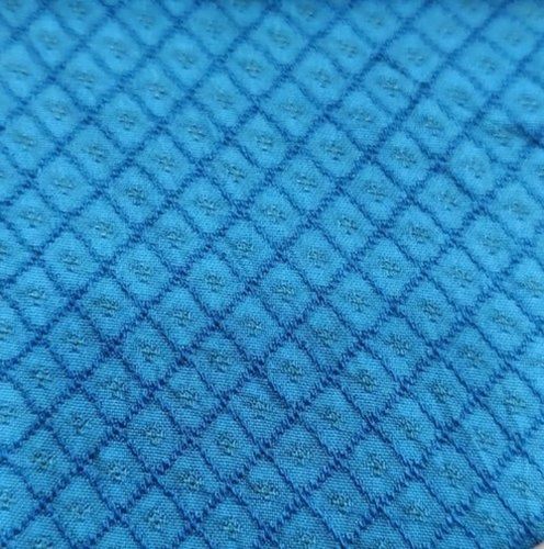 Blue Colour Breathable Leno Weave Fabric 200gsm For Apparel And Clothing