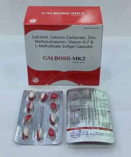 Calboss-Mk2 Softgel Capsules 1X10, Used To Prevent Or Treat Low Blood Calcium Levels General Medicines