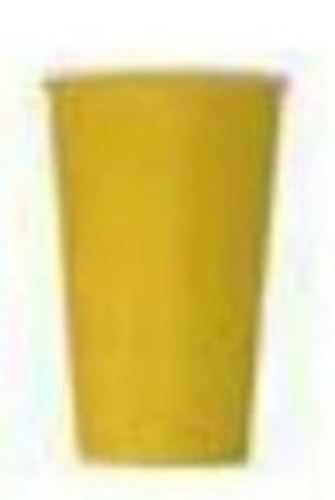 Brown Earth Friendly Yellow Disposable Paper Glasses For Shakes And Cold Drinks