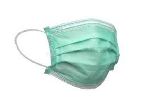 Green Disposable And Breathable Face Mask Protection From Dust And Virus Age Group: Suitable For All Ages