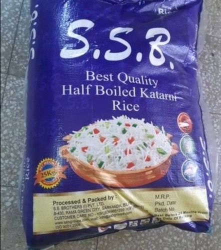  12 महीने की शेल्फ लाइफ और 99% शुद्धता और 13% टूटा हुआ मिश्रण (%) के साथ आधा उबला हुआ कतरनी चावल: 12% 