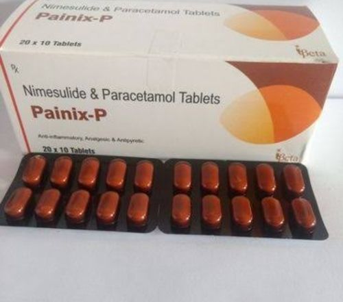 Painix P Nimesulide Paracetamol Tablet 1x10, Used For Pain Relief And Allergy