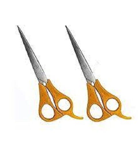 Sturdy And Durable Stainless Steel Yellow And Silver Color Cutting Scissors