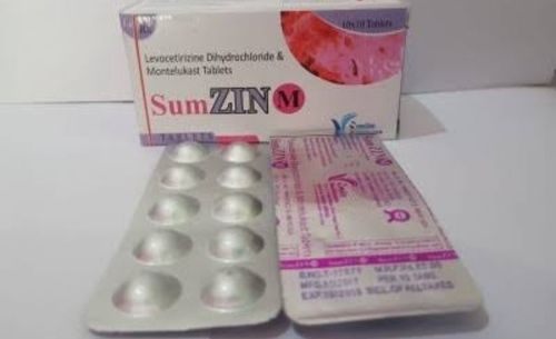 Sum Zin M Levocetirizine Dihydrochloride And Montelukast Tablet 1x10 Tablets