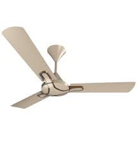 Ceiling Fan - Aluminum Blades, 42 Inch Diameter | 220-240V, 80-90 Watt Power, 3 Star Energy Efficiency, White and Brawn Color