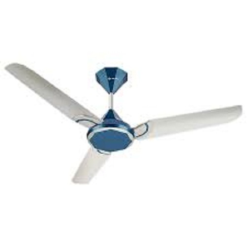 Ceiling Fan - Aluminum, 42 Inch Blade Diameter, Navy Blue and White Colors | Quiet Operation, Energy Efficient, Ideal for Year-Round Comfort