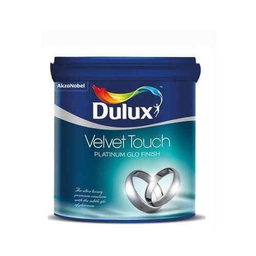  आंतरिक और बाहरी दीवार के लिए Dulux Velvet Touch प्लेटिनम ग्लो फ़िनिश इमल्शन पेंट्स 