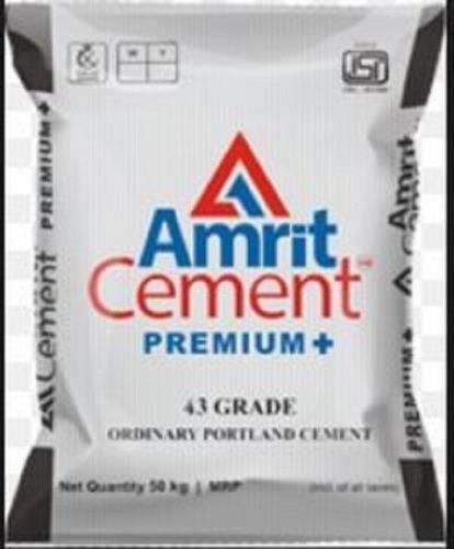 Acid-Proof High Durable Amrit Grey Color Opc 43 Grade Cement For Building Construction