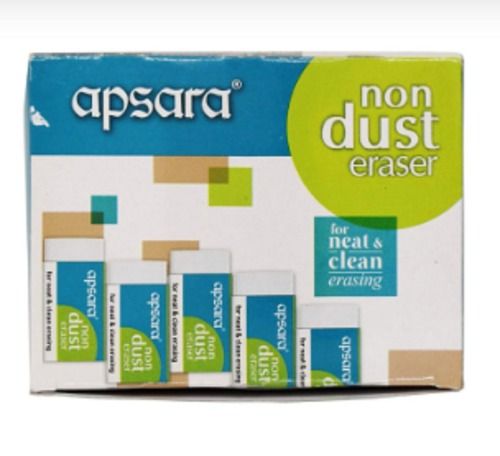 Rubber Non Toxic & Dust Free Apsara Non Dust Eraser For Neat And Clean Earasing, 20Pcs Pack