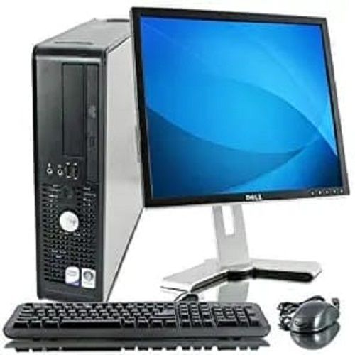 Perfect Finish And High Design Desktop Computer 18.5" Hp Monito, Keyboard, Mouse And Cpu Memory Speed: 2400 Mhz