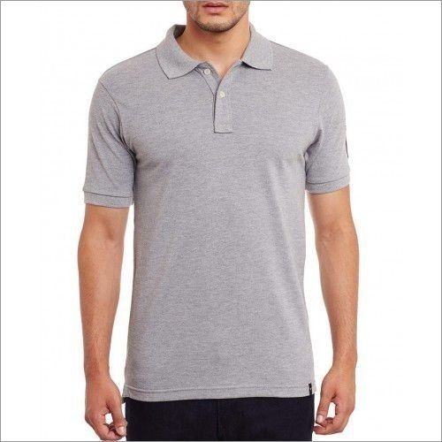 White Color Plain Pattern Casual Wear Men Polo T Shirt