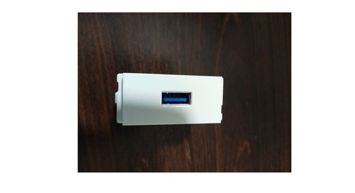 1 Pcs Universal USB 2.0 Charger Module - ABS Flame-Retardant Shell, 220V Input, 5V/500mA Output | Suitable for Mobile Devices, LED Indicator, Compact Design