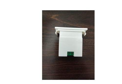 1 Pcs White Color USB Charger Socket for Mobile Phone - Plastic, Input Voltage 220V, 60 Grams | Compact Magnetic Snap Design, 1 Outlet Plus 2 USB Ports, 2100mA Charging Current, CE and RoHS Certified