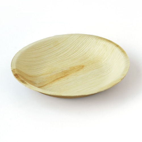 Natural 100% Disposable Round Areca Leaf Plate For Party, Wedding & Event Supply